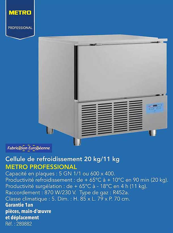 Cellule de refroidissement 20 kg/11 kg