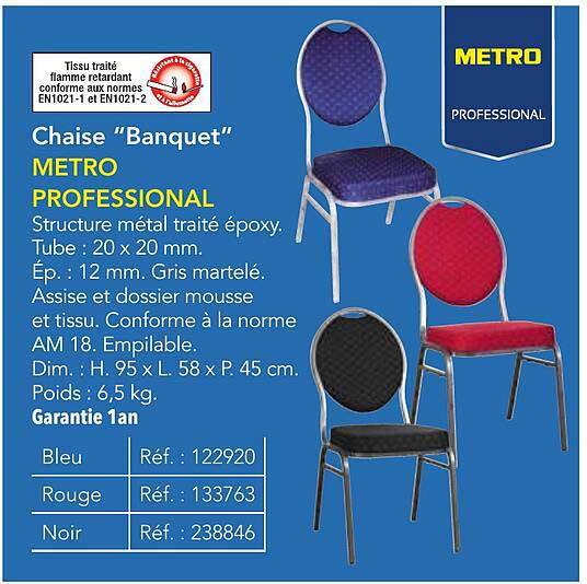 Chaise "Banquet"