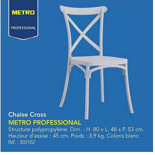 Chaise Cross METRO PROFESSIONAL