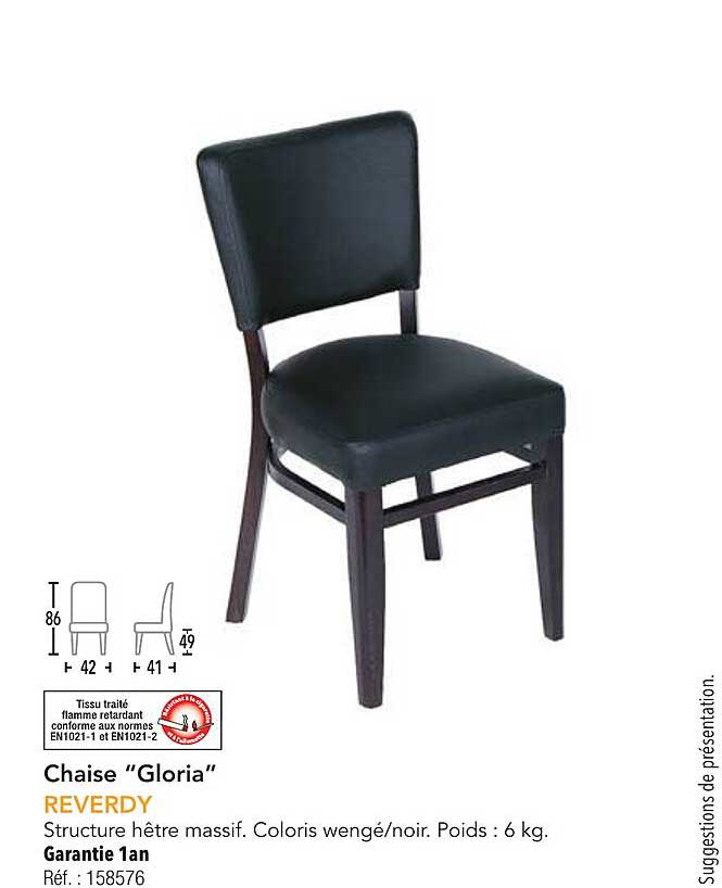 Chaise "Gloria"