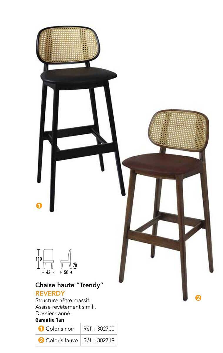 Chaise haute “Trendy”