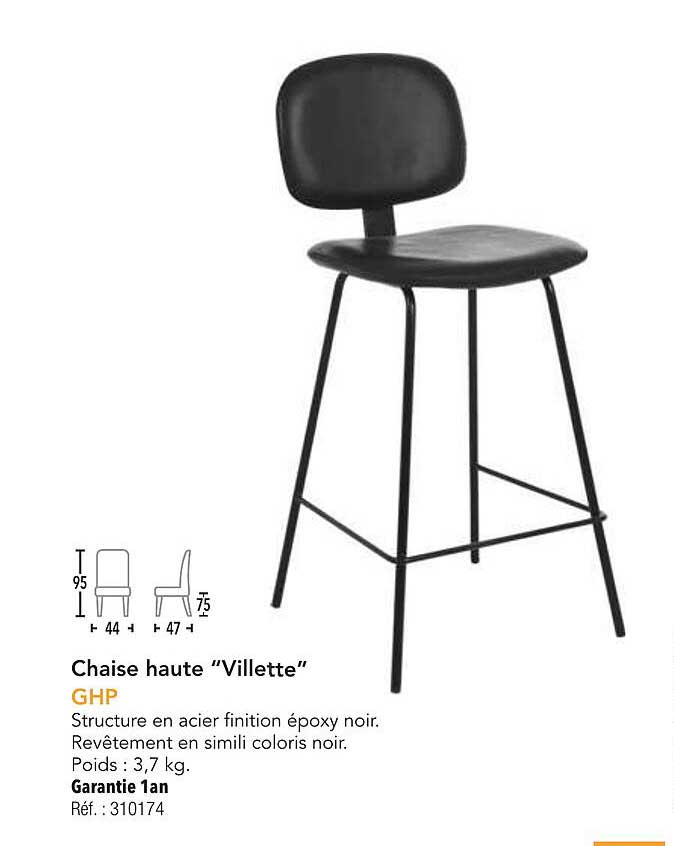 Chaise haute “Villette”