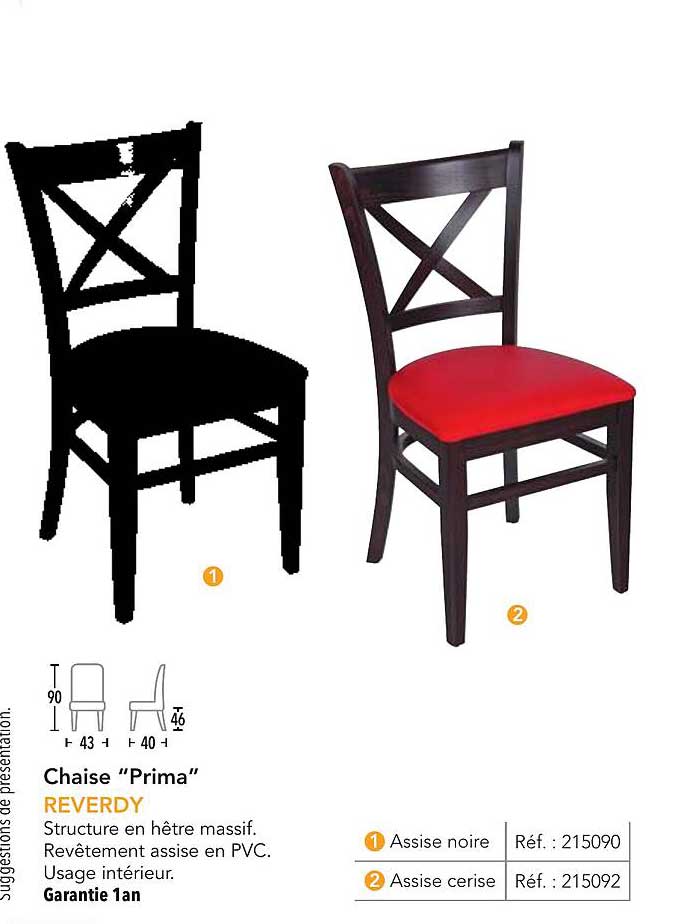 Chaise "Prima" REVERDY