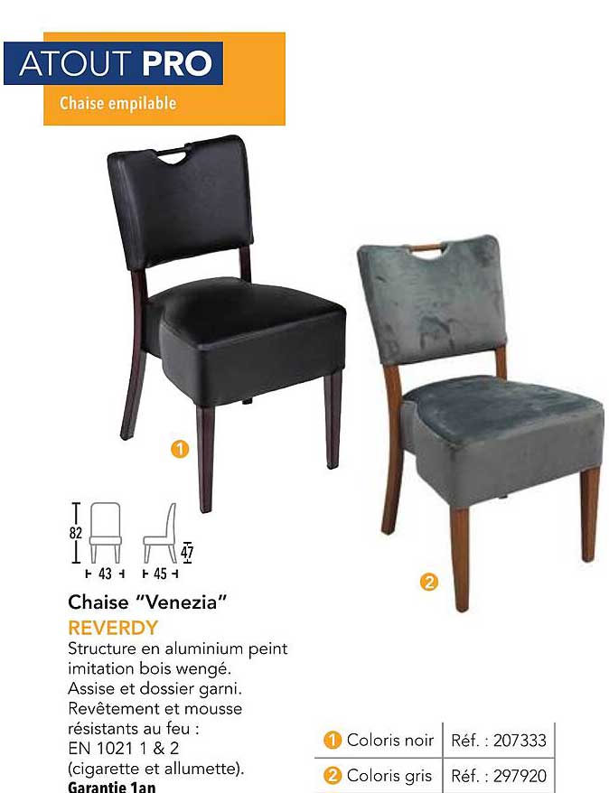 Chaise "Venezia" REVERDY