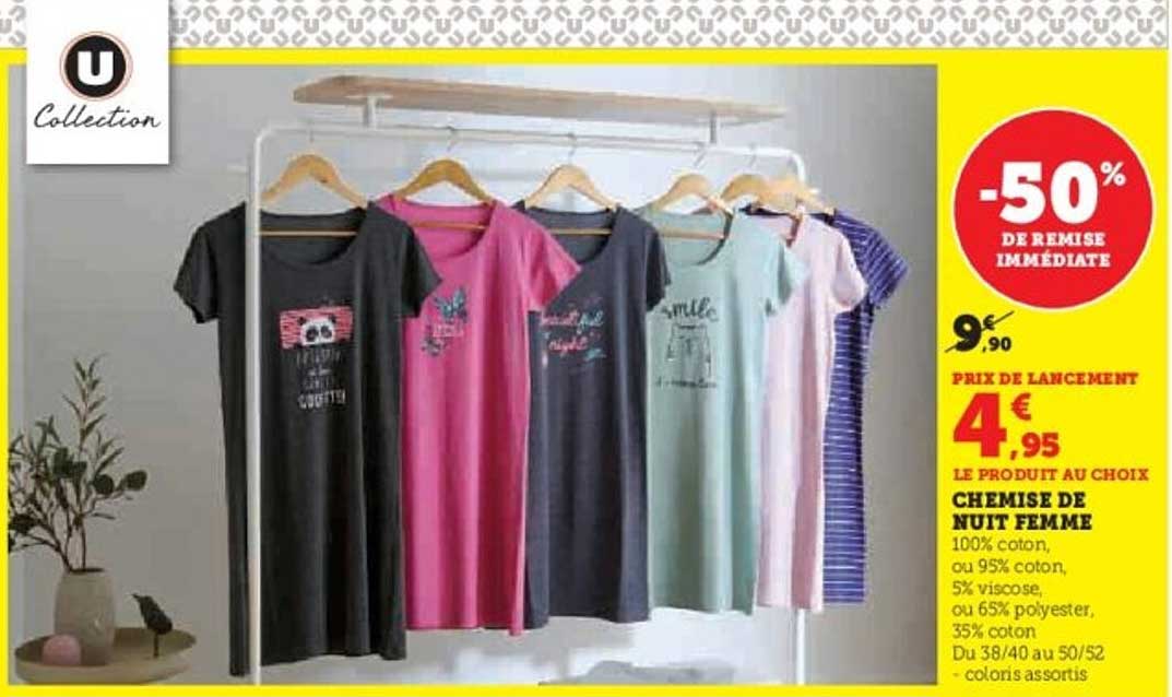 CHEMISE DE NUIT FEMME