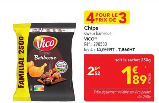 Chips saveur barbecue