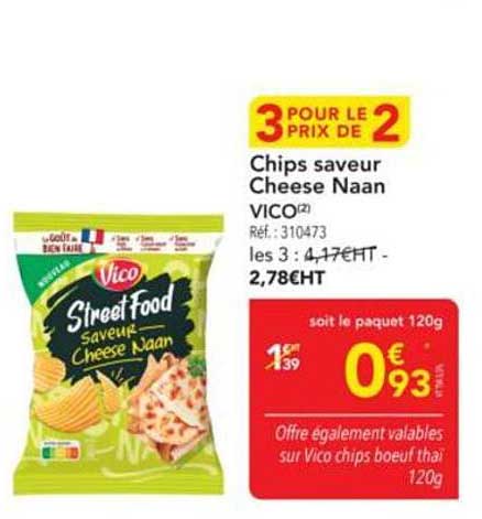 Chips saveur Cheese Naan VICO