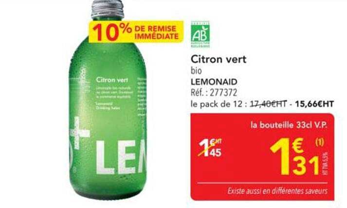 Citron vert bio LEMONAID