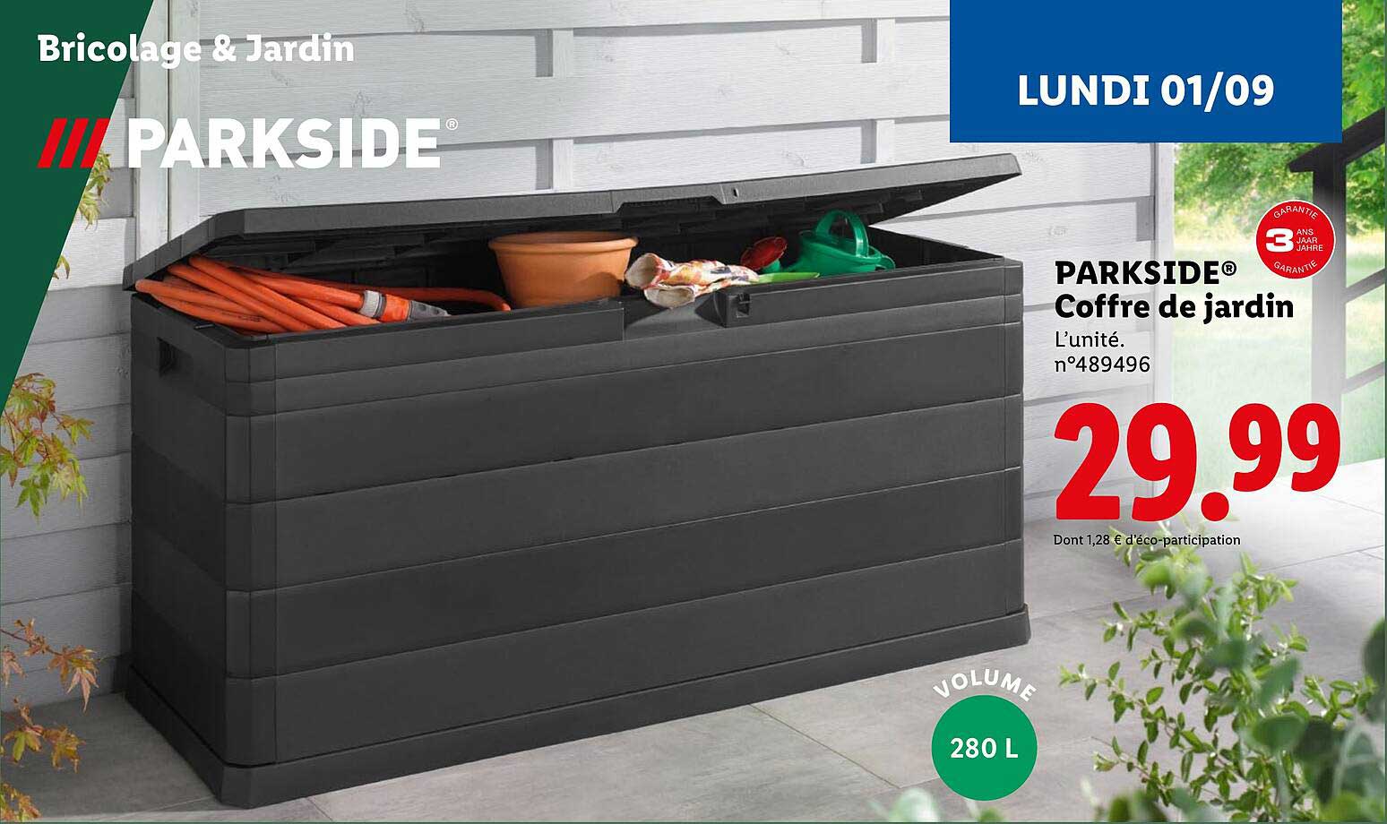 Coffre de jardin Parkside