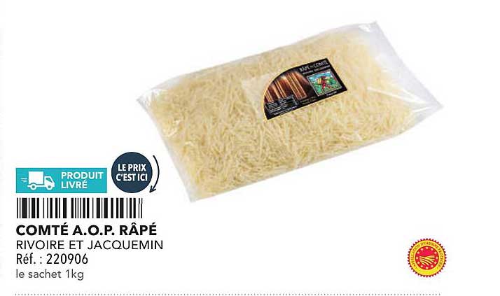 COMTÉ A.O.P. RÂPÉ RIVOIRE ET JACQUEMIN