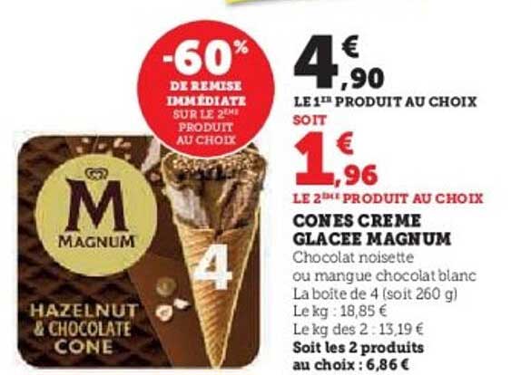 CONES CREME GLACEE MAGNUM