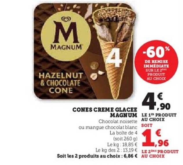 CONES CREME GLACEE MAGNUM
