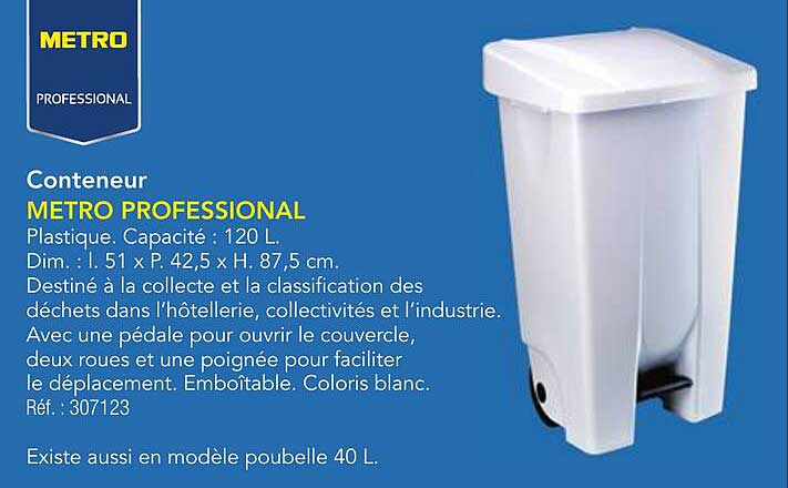 Conteneur METRO PROFESSIONAL