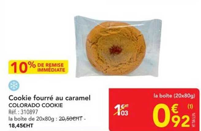 Cookie fourré au caramel COLORADO COOKIE