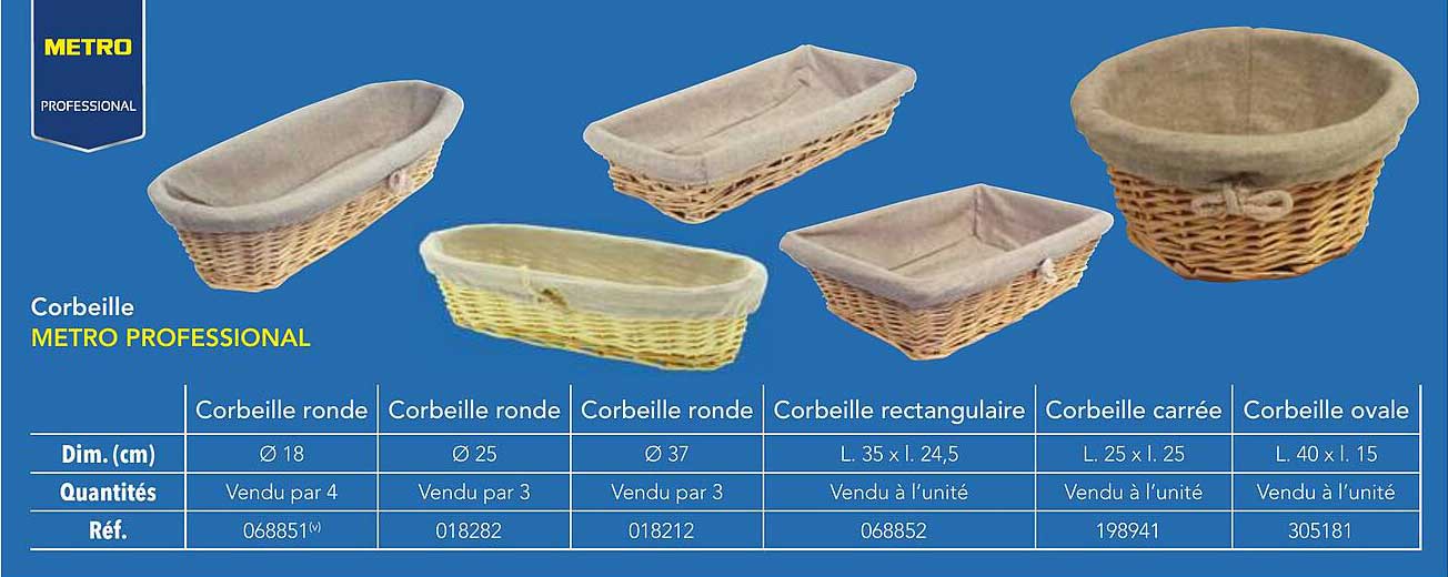 Corbeille METRO PROFESSIONAL
