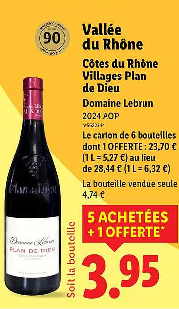Côtes du Rhône Villages Plan de Dieu