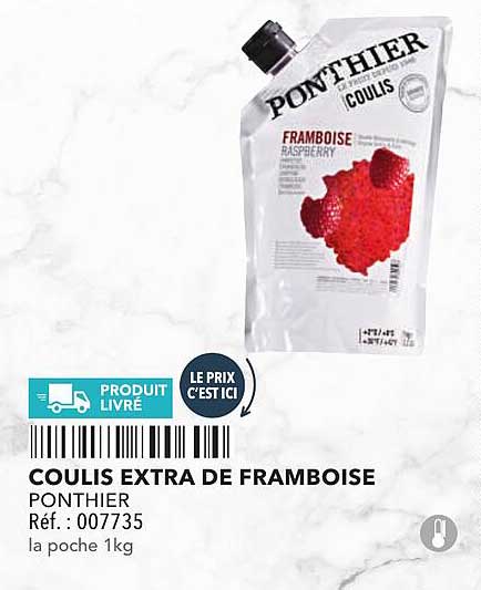 COULIS EXTRA DE FRAMBOISE PONTHIER