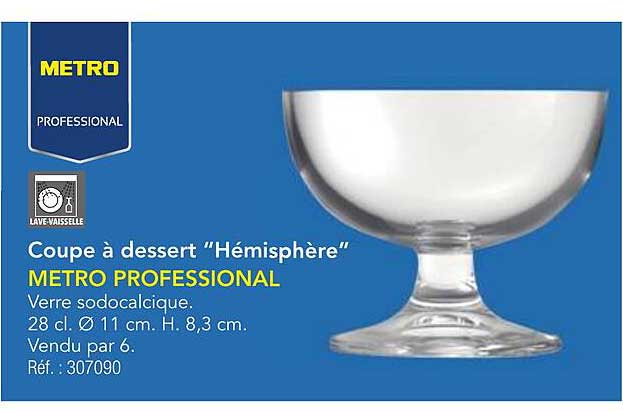 Coupe à dessert “Hémisphère”