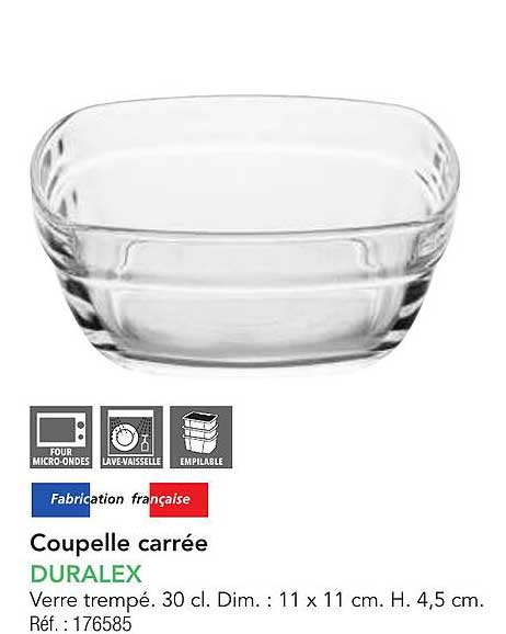 Coupelle carrée DURLEX