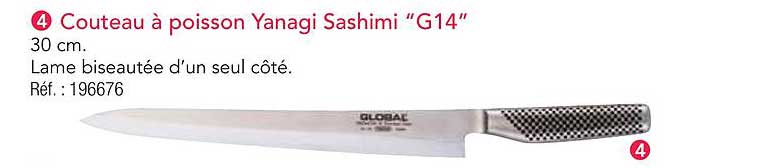 Couteau à poisson Yanagi Sashimi “G14”
