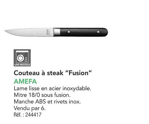 Couteau à steak "Fusion"