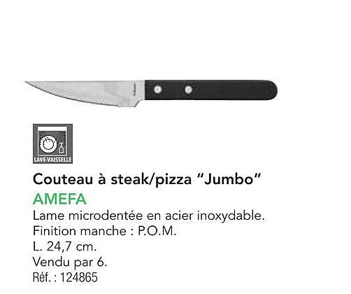 Couteau à steak/pizza "Jumbo"