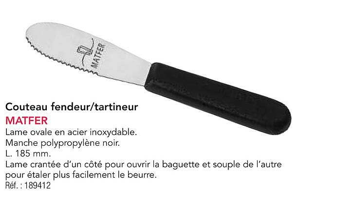 Couteau fendeur/tartineur MATFER