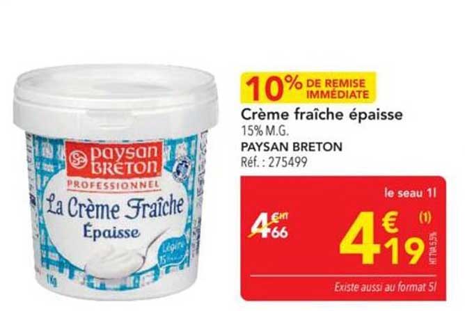 Crème fraîche épaisse