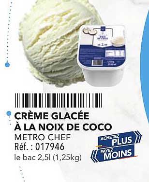 CRÈME GLACÉE À LA NOIX DE COCO