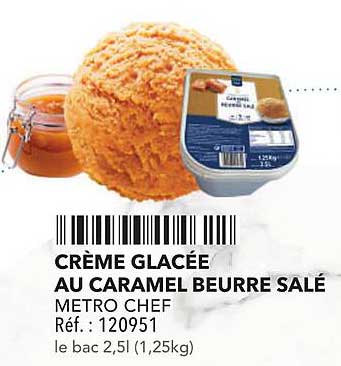 CRÈME GLACÉE AU CARAMEL BEURRE SALÉ