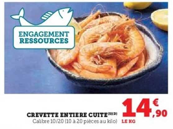CREVETTE ENTIRE CUITE S/I D