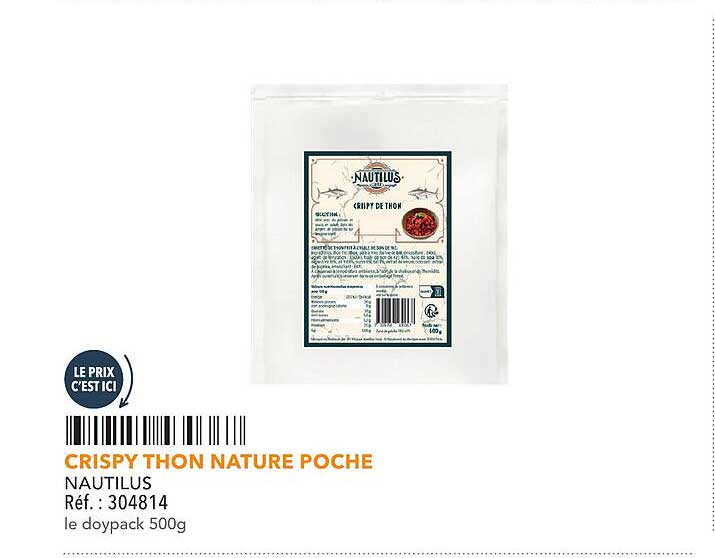CRISPY THON NATURE POCHE