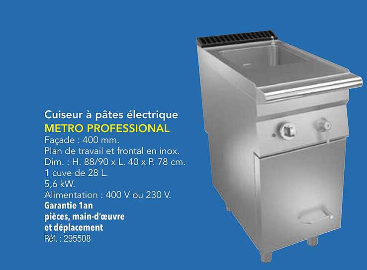 Cuiseur à pâtes électrique METRO PROFESSIONAL