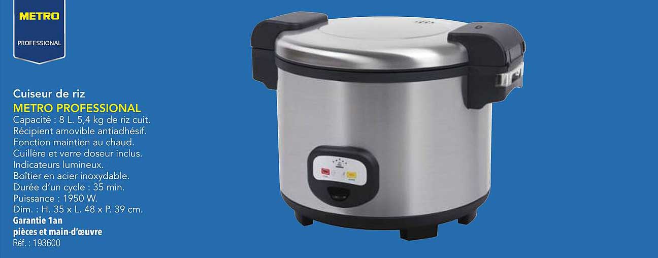 Cuiseur de riz METRO PROFESSIONAL