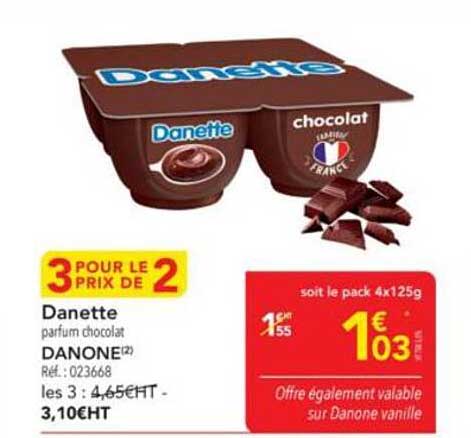 Danette parfum chocolat