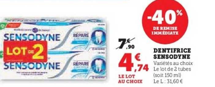 DENTIFRICE SENSODYNE