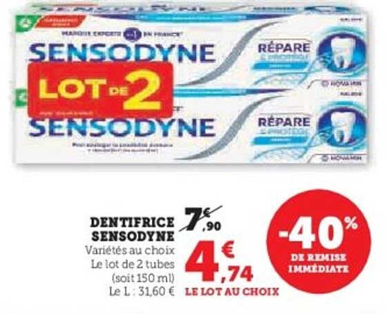 DENTIFRICE SENSODYNE