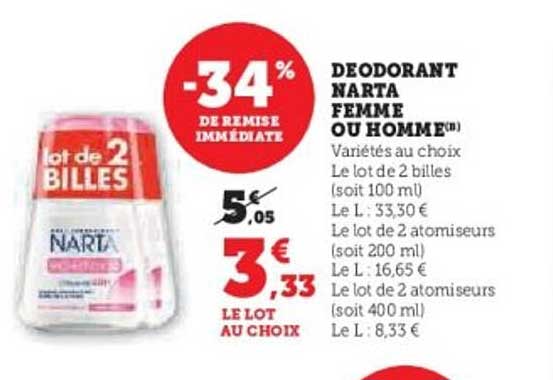 DEODORANT NARTA FEMME OU HOMME