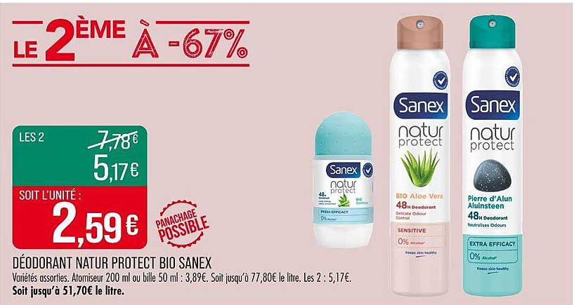 DEODORANT NATUR PROTECT BIO SANEX