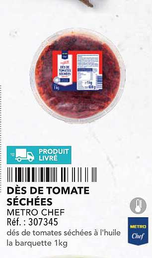 DÉS DE TOMATE SÉCHÉES