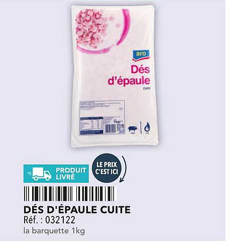 DÉS D'ÉPAULE CUITE