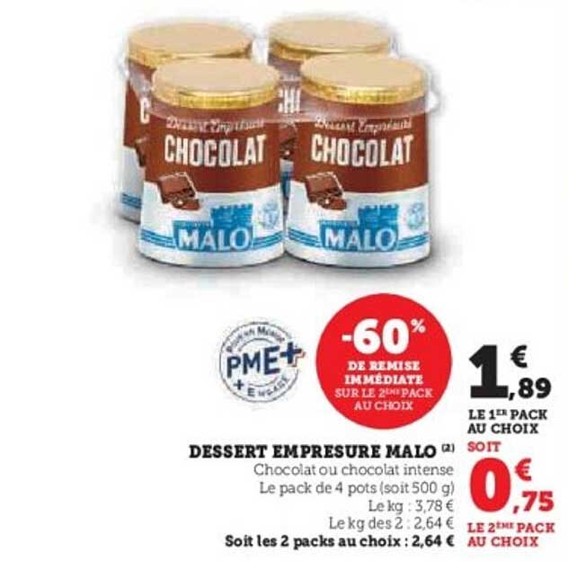 DESSERT EMPRESURE MALO