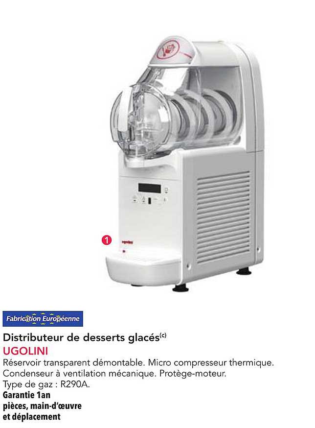 Distributeur de desserts glacés UGOLINI