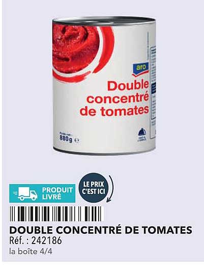 DOUBLE CONCENTRÉ DE TOMATES