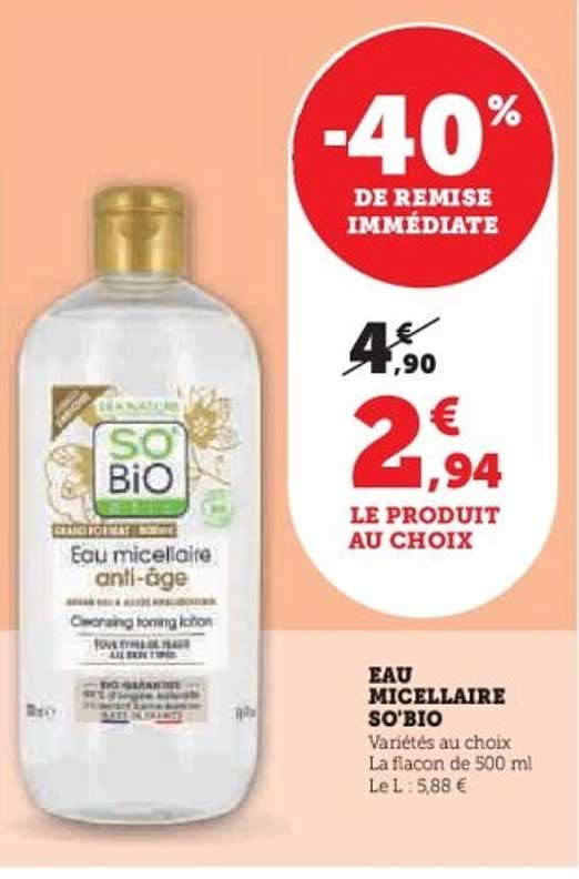 EAU MICELLAIRE SO'BIO