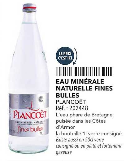 EAU MINÉRALE NATURELLE FINES BULLES