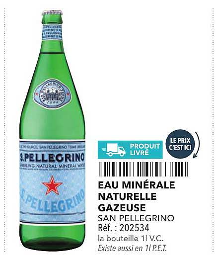 EAU MINÉRALE NATURELLE GAZEUSE SAN PELLEGRINO