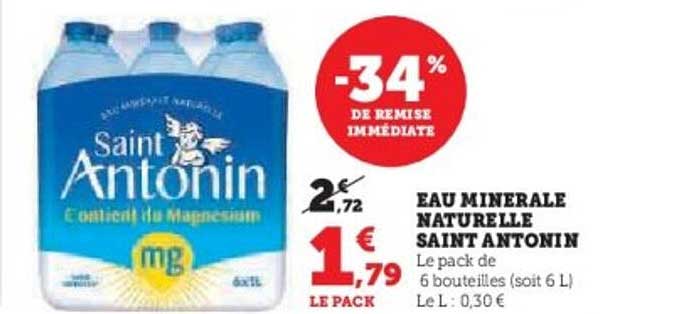 EAU MINERALE NATURELLE SAINT ANTONIN