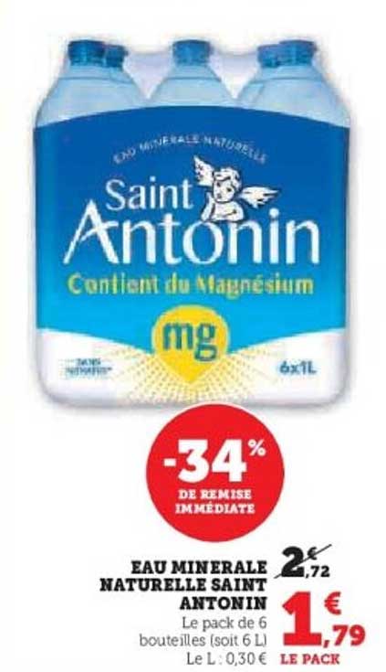 EAU MINERALE NATURELLE SAINT ANTONIN