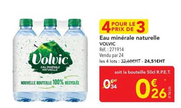 Eau minérale naturelle VOLVIC